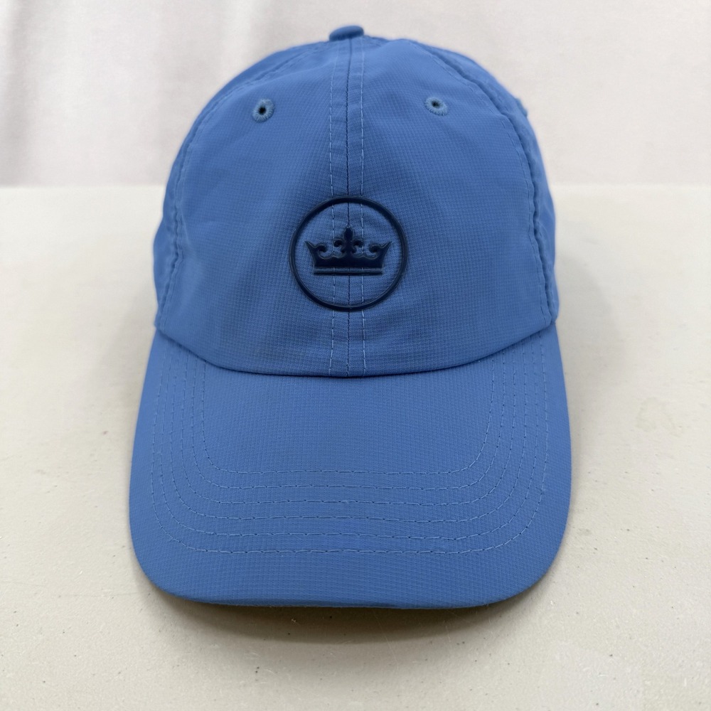 Peter Millar Baseball Cap Mens OSFA Blue Crown Logo Performance Ripstop Hat